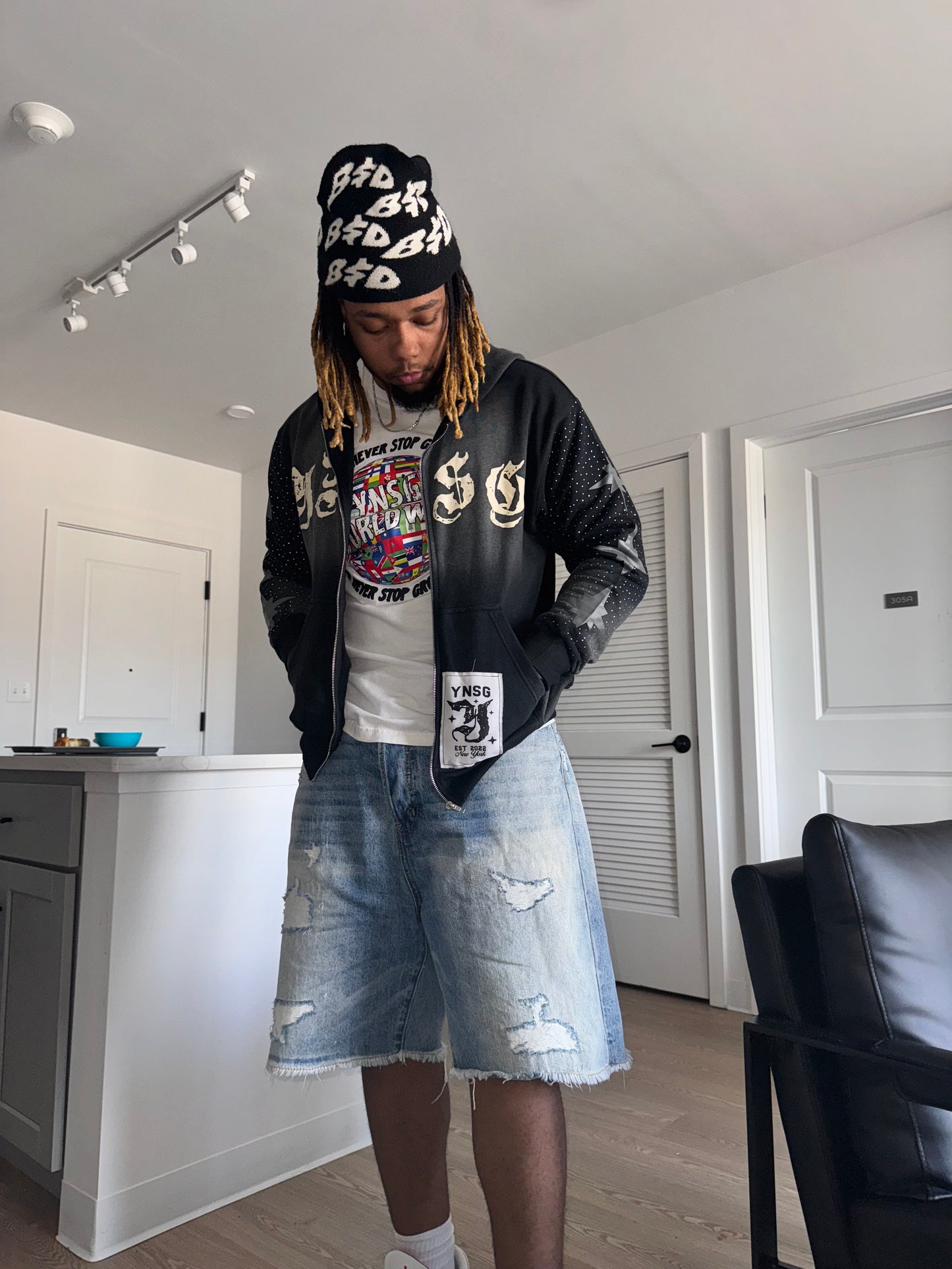 YNSG Zip Up Hoodie